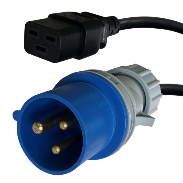 16a Commando Split 16A Commando to C19 Cables | Videk Ltd.
